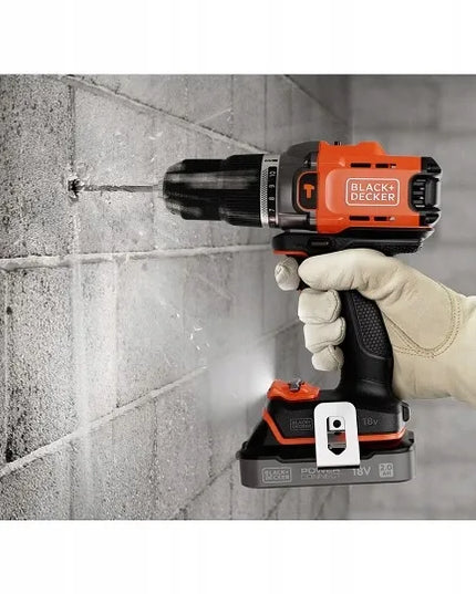 Smūginis gręžtuvas-suktuvas 45Nm, 18V Black+Decker [BCD383D2XK-QW]