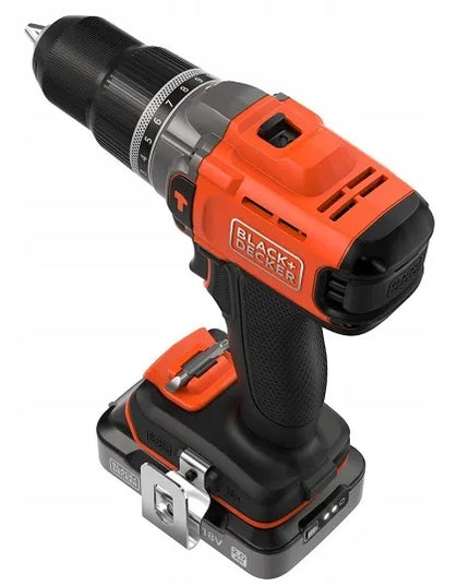 Smūginis gręžtuvas-suktuvas 45Nm, 18V Black+Decker [BCD383D2XK-QW]