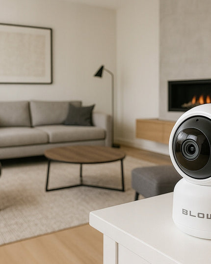 WiFi besisukanti IP kamera 3MP Ultra HD su garsu, judesio sekimu ir Tuya Smart programėle – kūdikio stebėjimo kamera Blow