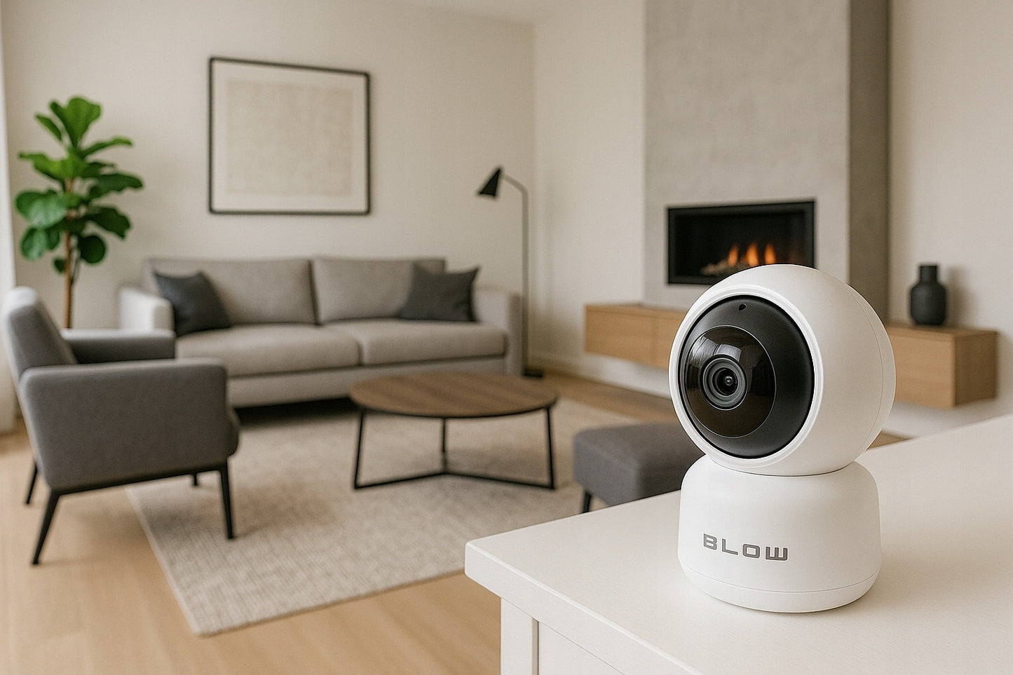 WiFi besisukanti IP kamera 3MP Ultra HD su garsu, judesio sekimu ir Tuya Smart programėle – kūdikio stebėjimo kamera Blow