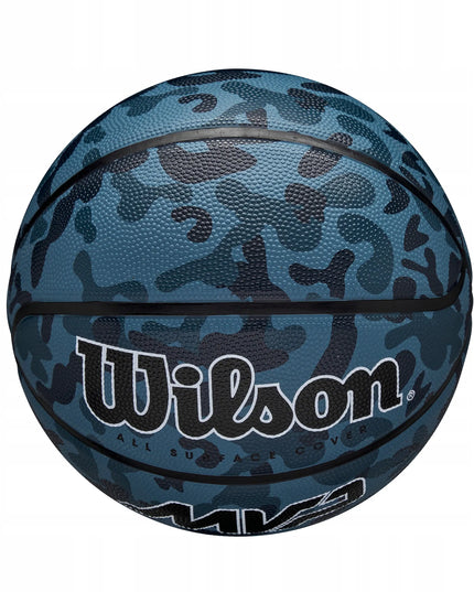 WILSON MVP 6 CAMO Blue krepšinio kamuolys guminis gatvės krepšiniui