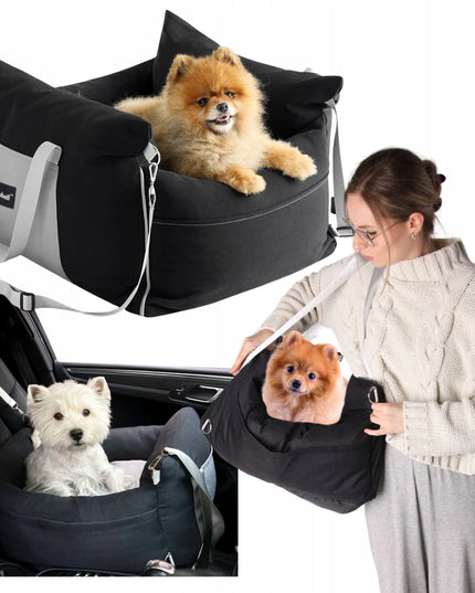 Wobell 3-in-1 automobilinė kėdutė, gultas ir transportavimo krepšys augintiniams