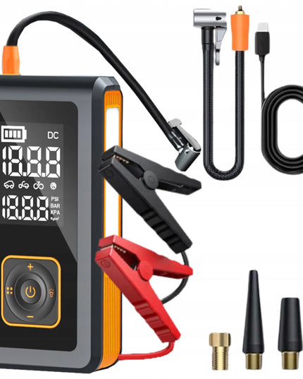 Wobell 4-in-1 automobilio užvedimo įrenginis su kompresoriumi, powerbanku ir žibintuvėliu