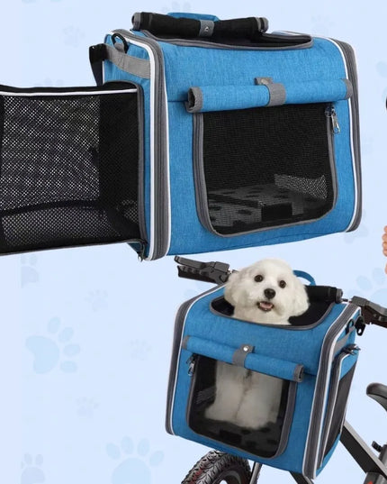 Wobell 4-in-1 nešiojamasis krepšys-kuprinė šunims ir katėms, automobilio sėdynė, iki 5,5 kg