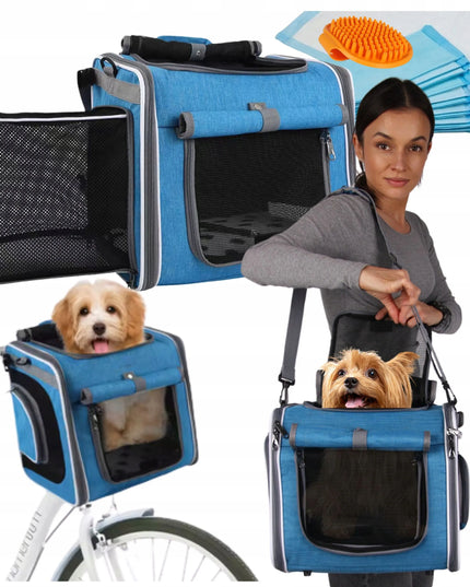 Wobell 4-in-1 nešiojamasis krepšys-kuprinė šunims ir katėms, automobilio sėdynė, iki 5,5 kg