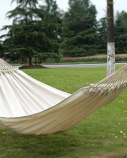 XXL sodo hamakas boho dvivietis su 40 cm sustiprintu strypu 260 x 155 cm
