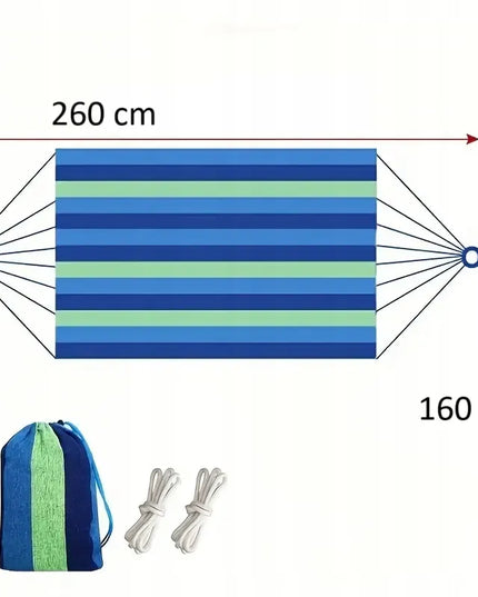 XXXL sodo hamakas dvivietis sūpynės tvirtas 260x160 250KG