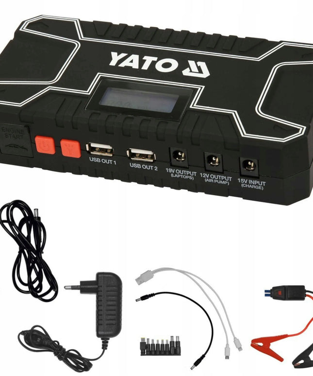 Yato 12000 mAh 12 V 500 A pagalbinio užvedimo įrenginys