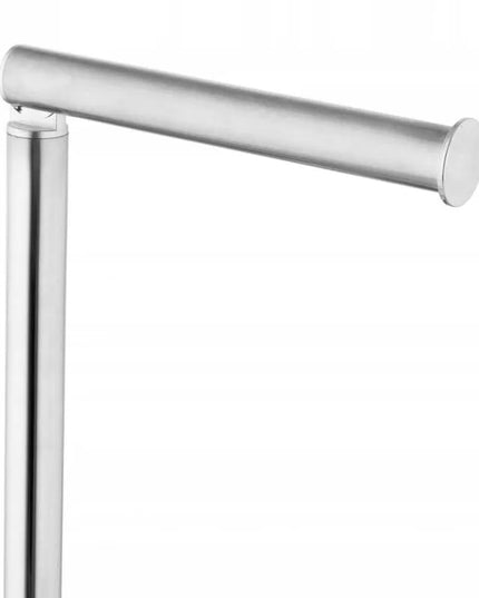 Yoka Home 2-in-1 tualetinio popieriaus stovas su laikikliu, sidabrinis, XXL