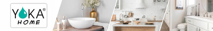 Yoka Home 2-in-1 tualetinio popieriaus stovas su laikikliu, sidabrinis, XXL