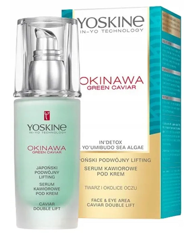 YOSKINE OKINAWA GREEN CAVIAR kavinės serumas veidui po kremu 30 ml