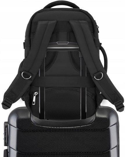 ZAGATTO juoda kelioninė kuprinė 40x25x20 cm – nemokamas rankinis bagažas į lėktuvą RYANAIR, Wizzair