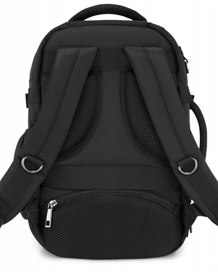 ZAGATTO juoda kelioninė kuprinė 40x25x20 cm – nemokamas rankinis bagažas į lėktuvą RYANAIR, Wizzair