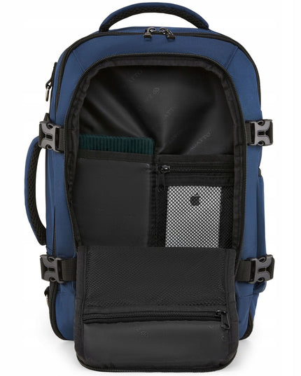 ZAGATTO mėlyna kelioninė kuprinė 40x25x20 cm – nemokamas rankinis bagažas į lėktuvą RYANAIR, Wizzair, modelis ZG921