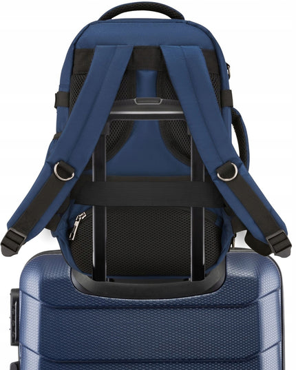 ZAGATTO mėlyna kelioninė kuprinė 40x25x20 cm – nemokamas rankinis bagažas į lėktuvą RYANAIR, Wizzair, modelis ZG921