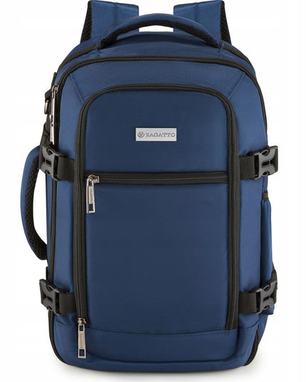 ZAGATTO mėlyna kelioninė kuprinė 40x25x20 cm – nemokamas rankinis bagažas į lėktuvą RYANAIR, Wizzair, modelis ZG921