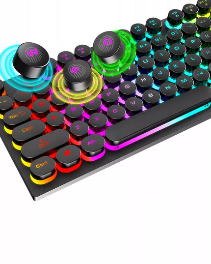 Žaidėjų rinkinys T-WOLF TF270: klaviatūra ir pelė su RGB LED apšvietimu