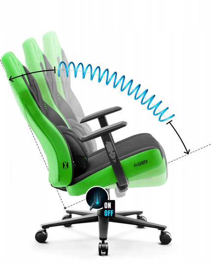 Žaidimų kėdė Diablo X-Gamer 2.0 Normal Size Green Emerald