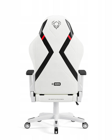 Žaidimų kėdė Diablo X-Horn 2.0 Normal, balta-juoda, odos imitacija