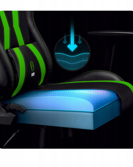 Žaidimų kėdė Diablo X-Horn 2.0 Normal Size, juoda-žalia