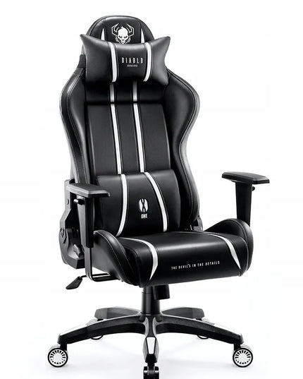 Žaidimų kėdė Diablo X-One 2.0, eko oda, juoda ir balta