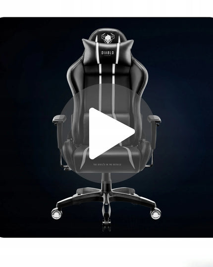 Žaidimų kėdė Diablo X-One 2.0, eko oda, juoda ir balta