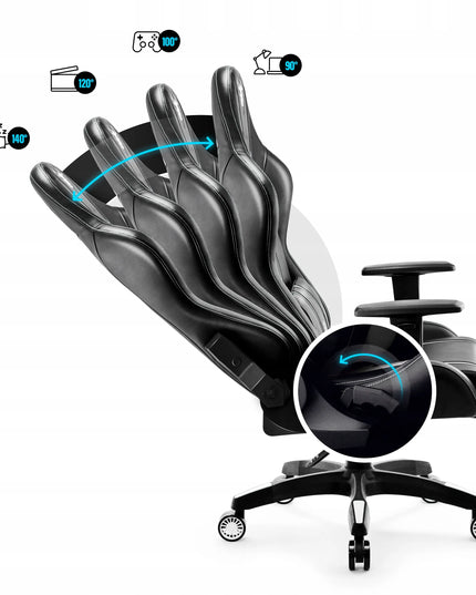 Žaidimų kėdė Diablo X-One 2.0, eko oda, juoda ir balta