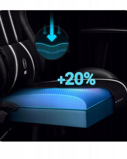 Žaidimų kėdė Diablo X-One 2.0, eko oda, juoda ir balta