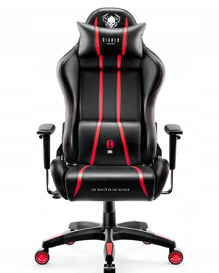 Žaidimų kėdė Diablo X-One 2.0, Normal Size: juoda-raudona