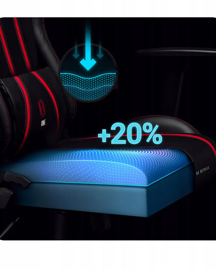 Žaidimų kėdė Diablo X-One 2.0, Normal Size: juoda-raudona