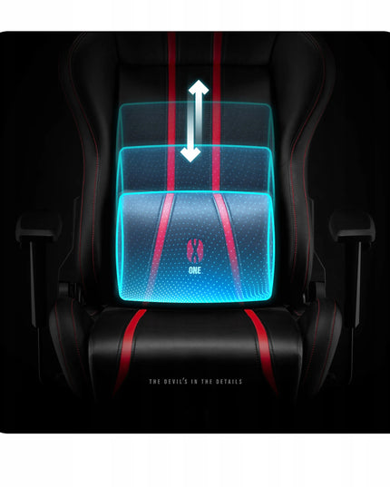 Žaidimų kėdė Diablo X-One 2.0, Normal Size: juoda-raudona