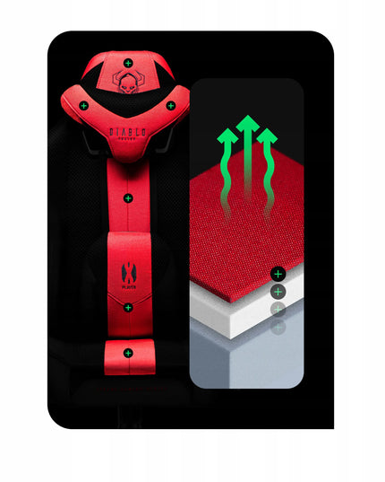 Žaidimų kėdė DIABLO X-Player 2.0 Normal Size karmino ir antracito spalvos