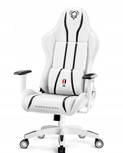 Žaidimų kėdė iš dirbtinės odos DIABLO X-One 2.0 Normal Size: balta-juoda