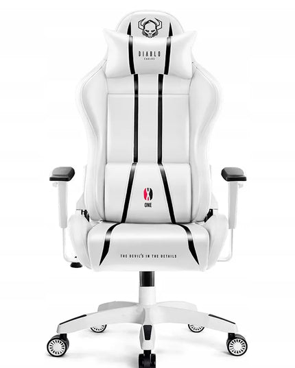 Žaidimų kėdė iš dirbtinės odos DIABLO X-One 2.0 Normal Size: balta-juoda