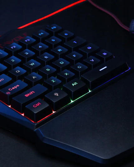 Žaidimų klaviatūros ir pelės rinkinys T-WOLF TF900 su LED RGB apšvietimu