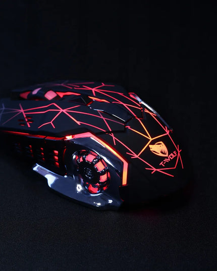 Žaidimų klaviatūros ir pelės rinkinys T-WOLF TF900 su LED RGB apšvietimu