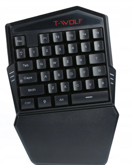 Žaidimų klaviatūros ir pelės rinkinys T-WOLF TF900 su LED RGB apšvietimu