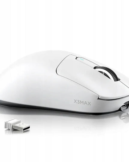 Žaidimų pelė Attack Shark X3MAX Superlight 42kDPI PAW3950 Omron, balta