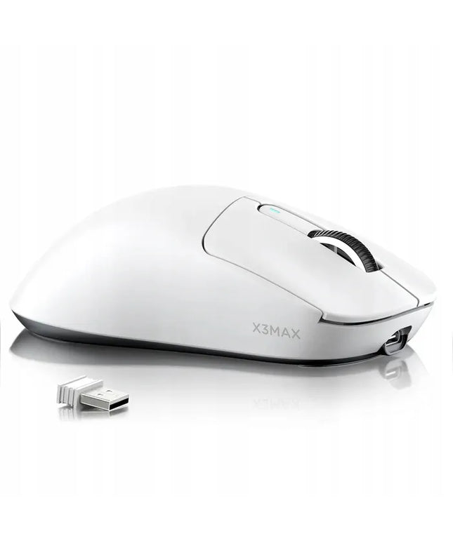 Žaidimų pelė Attack Shark X3MAX Superlight 42kDPI PAW3950 Omron, balta