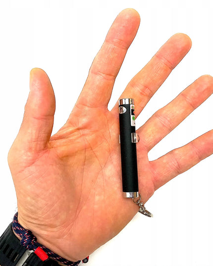 Žalias lazerinis žaislas katėms su USB įkraunama baterija