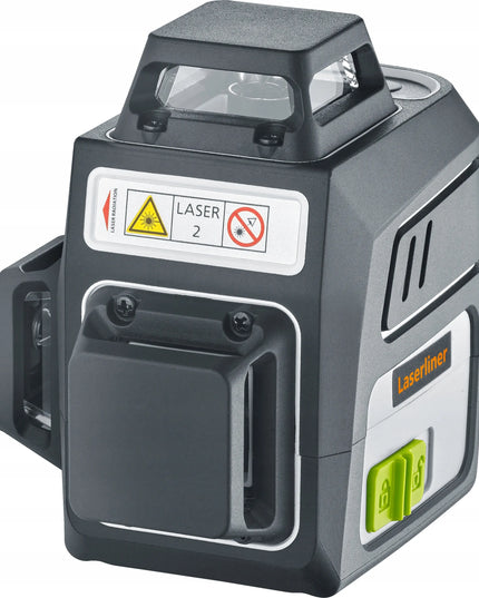 Žaliasis kryžminis lazeris su trikoju ir dėklu Laserliner PocketPlane 4 metų garantija