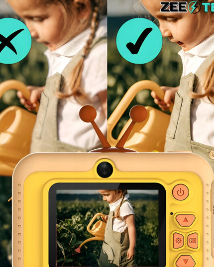 ZeeTech vaikiškas skaitmeninis fotoaparatas 40Mpx su žaidimais ir 32GB atminties kortele