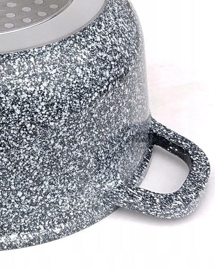 ZILNER Grey 4 marmurinių puodų rinkinys 16 / 20 / 22 / 26 cm