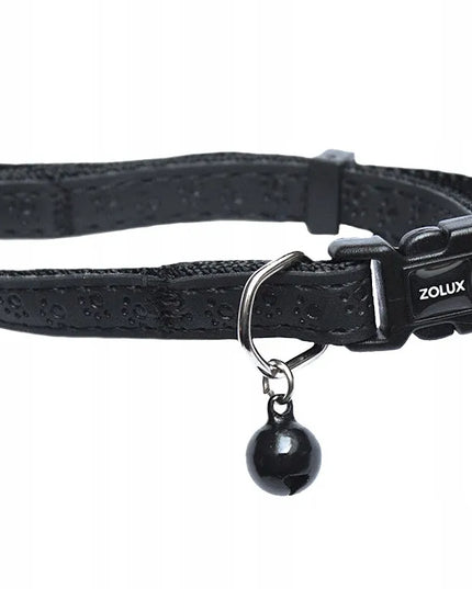 ZOLUX Mac Leather antkaklis katėms, juodas, 10 mm