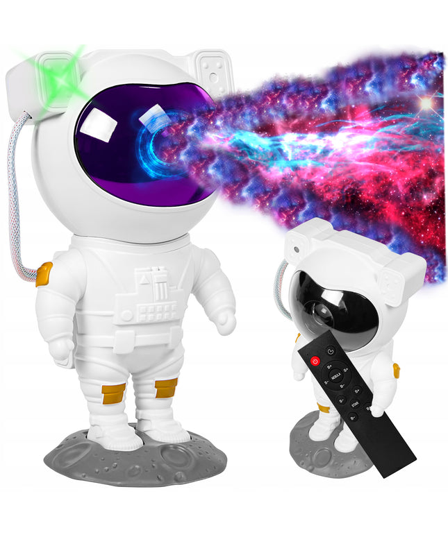 Žvaigždžių projektorius astronautas – naktinė lemputė vaikams su nuotoliniu valdymu