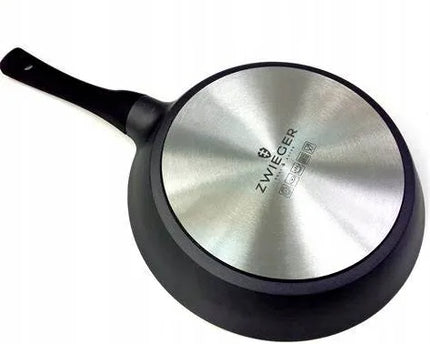 ZWIEGER granitinė keptuvė BLACK STONE 28 cm indukcinėms ir dujinėms viryklėms su GREBLON danga