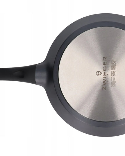 ZWIEGER granitinė keptuvė BLACK STONE 28 cm indukcinėms ir dujinėms viryklėms su GREBLON danga