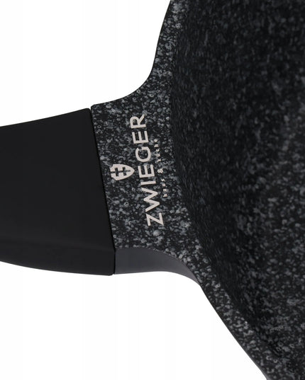 ZWIEGER granitinė keptuvė BLACK STONE 28 cm indukcinėms ir dujinėms viryklėms su GREBLON danga