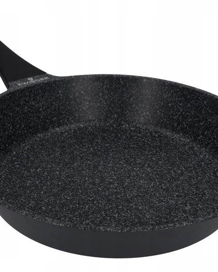 ZWIEGER granitinė keptuvė BLACK STONE 28 cm indukcinėms ir dujinėms viryklėms su GREBLON danga