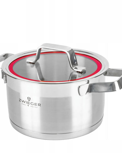 ZWIEGER KLASSIKER puodų rinkinys, 11 dalių, nerūdijantis plienas INOX, tinka dujinėms ir indukcinėms viryklėms